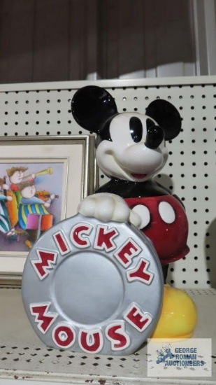 Mickey Mouse ceramic cookie jar