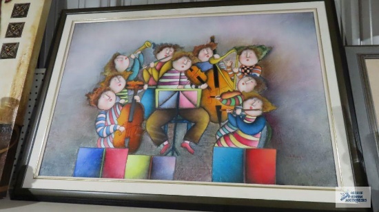 Modern colorful orchestra print by J....Roybal