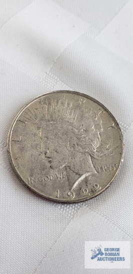 1922 Peace one dollar coin