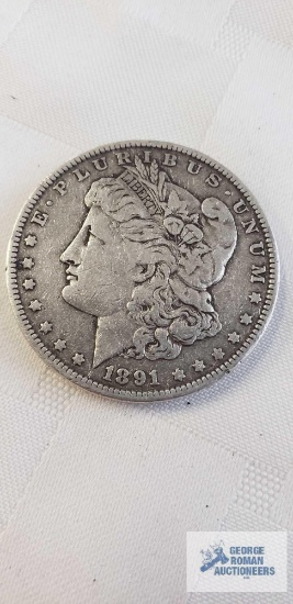 1891 Liberty Head one dollar coin