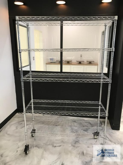 ROLL ABOUT ADJUSTABLE WIRE RACK