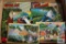 Antique Van Winkle postcards, New York City postcards, Fort Ticonderoga souvenir folder, and Watkins
