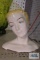 Lady figurine head planter