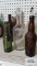 Gambrinus...Stock Company, Cincinnati, Ohio, Moose Club, and other bottles