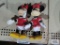 Lot of two Minnie Mouse poseable plastic figurines