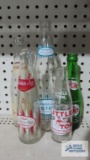 Lot of vintage beverage bottles
