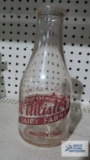 Vintage McAllister's Dairy Farms milk bottle