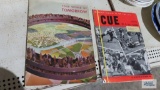 Antique 1941 Cue...Football magazine and Your World of Tomorrow magazine