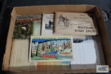 Lot of antique and vintage souvenir postcards and Black Hills South Dakota 16 photographs souvenir