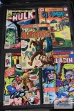1970s comics including Paladin, The Mighty Thor, G. I. Combat, Ghost Rider, The Incredible Hulk, and