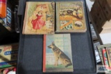 vintage books, Strong Heart 1926, Big Talk and Other Stories 1888, and Indoor Fun