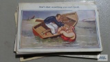 Lot of vintage and antique postcards