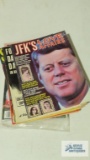 JFK magazines, TV and celebrity magazines, and Vanity Fair book