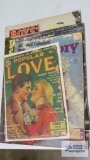 Early 1900s popular love magazine, antique Cosmopolitan magazine, antique true story magazine, and