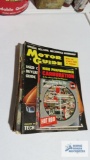 Carburetor books, vintage motor guide magazine, and auto mechanic magazines