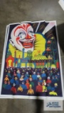 Circus advertising poster