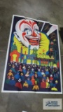 Circus advertising poster