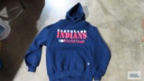 Cleveland Indians hooded sweatshirt, size large