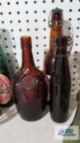 Paul Jones, pure rye, Louisville, Kentucky, Bavarian Bock Beer, and Millville Bottle Works bottles