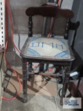 Children's woven seat chair