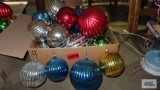 Large plastic Christmas ornaments