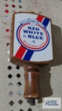 Red White & Blue beer tap handle