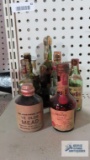Lot of vintage and antique miniature liquor bottles