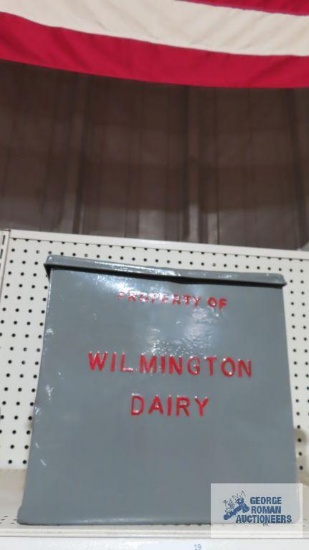 Wilmington Dairy repainted metal box