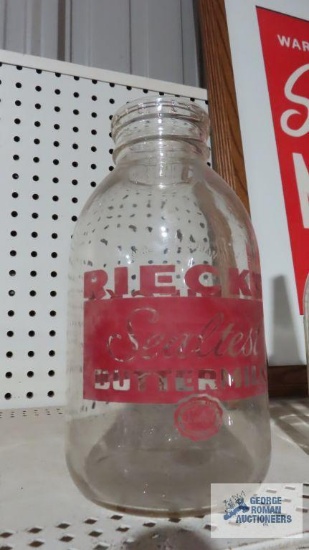 Rieck's sealtest buttermilk bottle