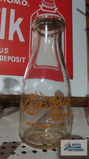 Lou-Ida Farms milk bottle