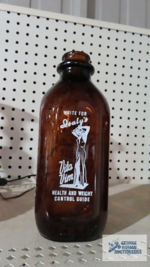 Isaly's brown milk bottle
