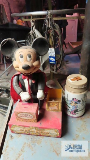 Mickey magician toy and thermos