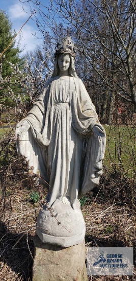 religious cement statue, approximately 4 ft, very heavy, bring help for removal