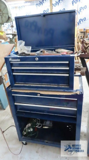 Companion roll about toolbox with tools and hardware