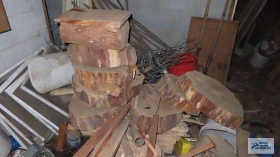 rustic wood cutoffs