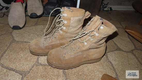 military boots, men's size 9