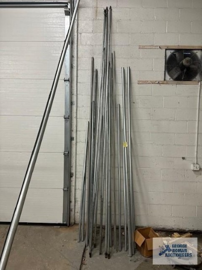 Lot of steel piping. Longest one is 18 foot 4 inches