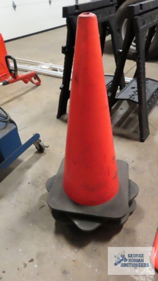 four safety cones
