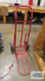 Heavy duty two wheel dolly with pneumatic tires