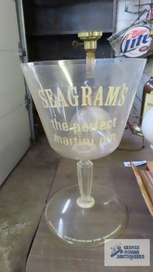 Seagram's plastic advertising martini glass