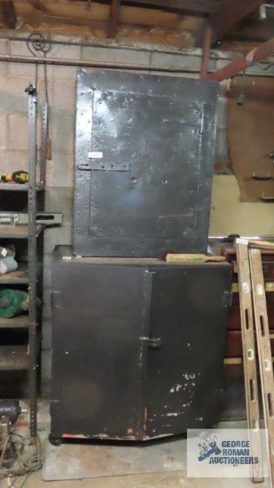 Heavy metal roll about cabinet and cabinet top