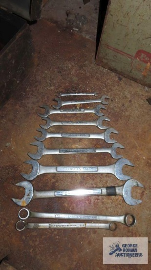 Lot of Craftsman wrenches