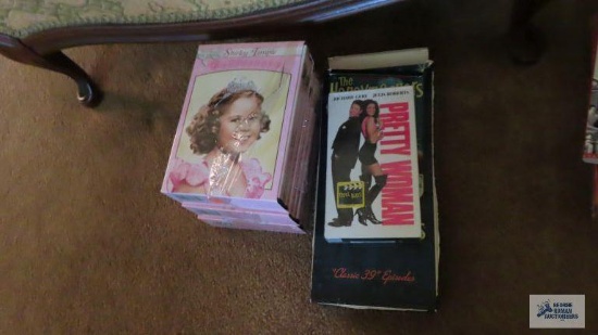 Pretty Woman sealed VHS tape and Shirley Temple DVDs