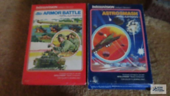 Two Intellivision games with boxes