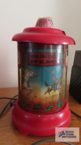 Vintage Hopalong Cassidy lamp. Needs repaired