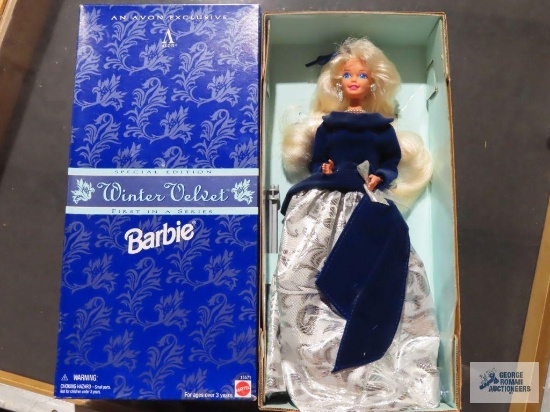 1995 special edition Winter Velvet Barbie by Avon