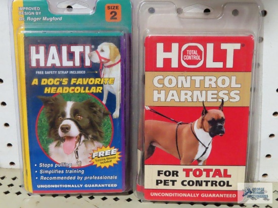 Two dog harnesses, new in packages