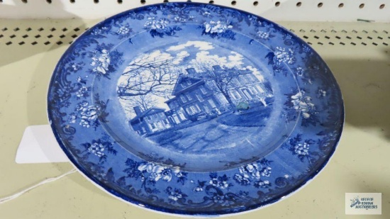 antique Wright, Tyndale, and Van Roden Philadelphia chew house Germantown Lafayette Border plate.