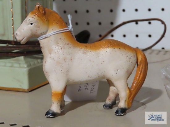 Vintage cast iron horse figurine