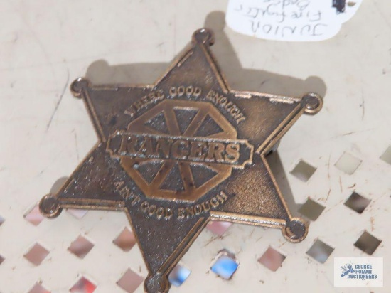 Rangers metal badge